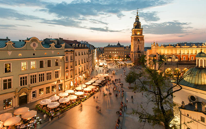 Julmarknad i Krakow